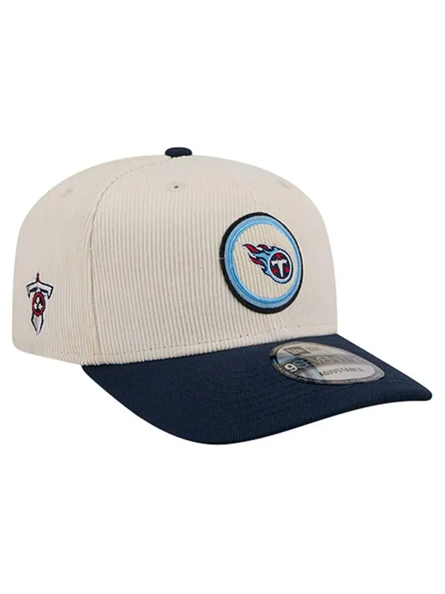 Мужская регулируемая кепка Stone Tennessee Titans Loyal Corduroy 9SEVENTY New Era — изображение 3 из 5, темно-синий