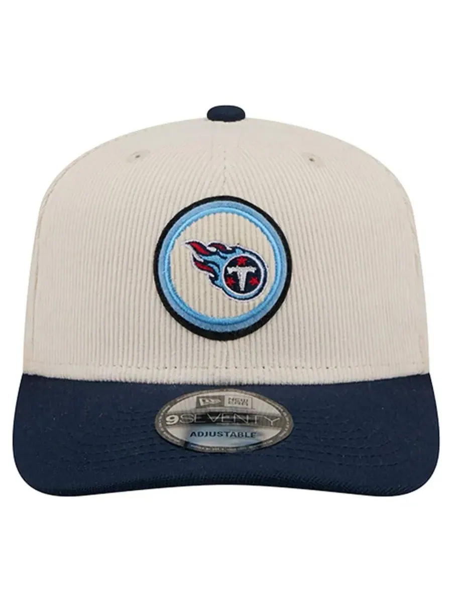 Мужская регулируемая кепка Stone Tennessee Titans Loyal Corduroy 9SEVENTY New Era — изображение 5 из 5, темно-синий