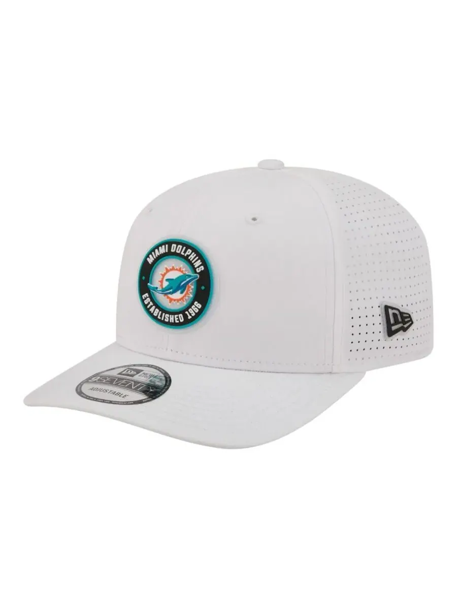 Кепка New Era с козырьком, вышитым логотипом Miami Dolphins