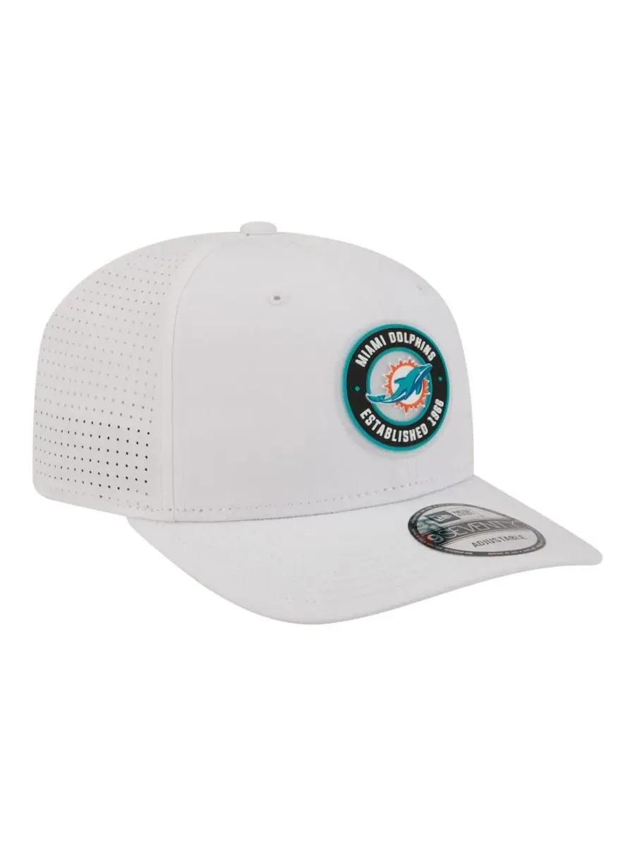 Кепка New Era с козырьком, вышитым логотипом Miami Dolphins — изображение 4 из 5, белый