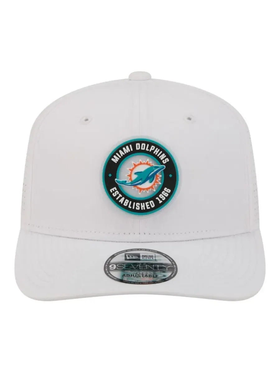 Кепка New Era с козырьком, вышитым логотипом Miami Dolphins — изображение 5 из 5, белый