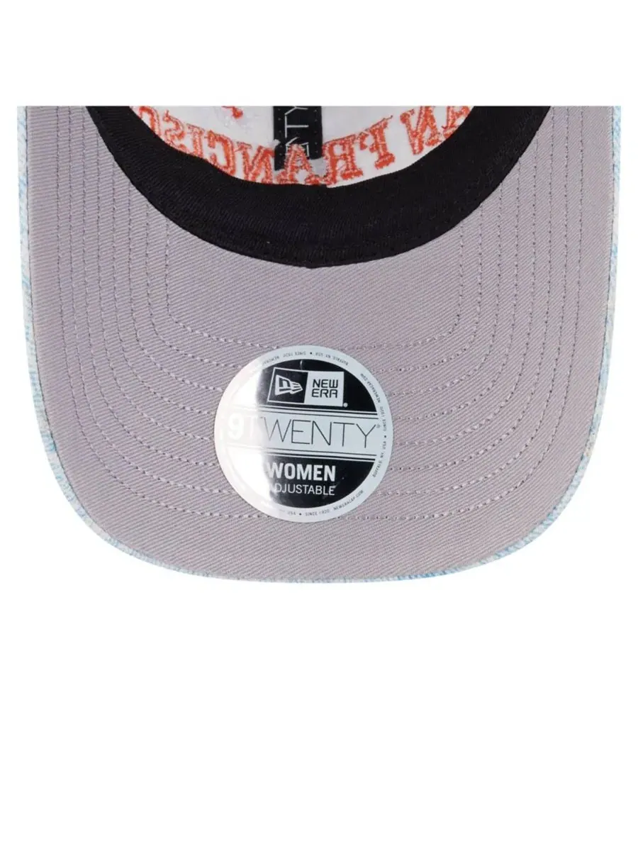 Кепка с вышивкой ромашек San Francisco Giants Daisy All Over 9TWENTY New Era — изображение 5 из 7, светлый синий