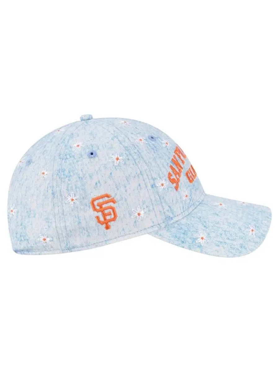 Кепка с вышивкой ромашек San Francisco Giants Daisy All Over 9TWENTY New Era — изображение 6 из 7, светлый синий