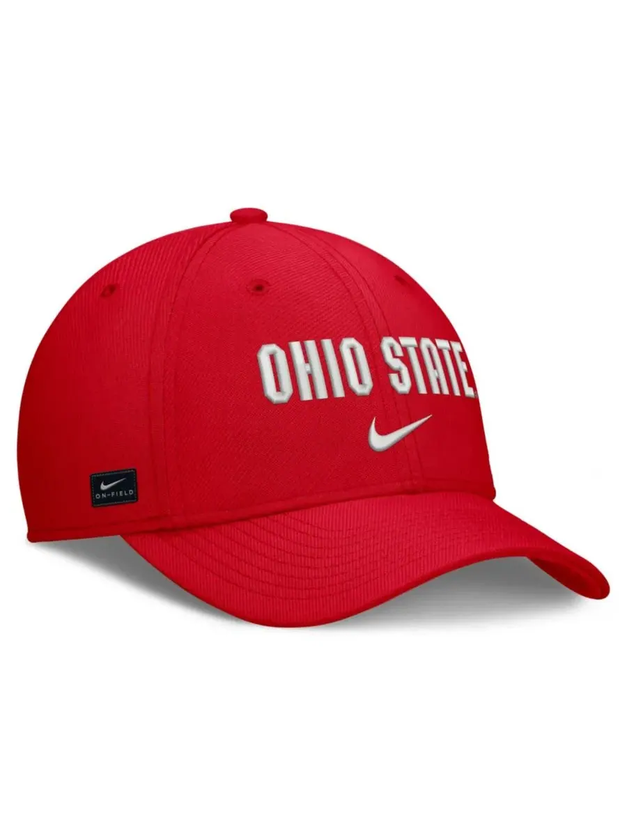 Кепка Nike с вышивкой Ohio State Buckeyes — изображение 3 из 4, алый
