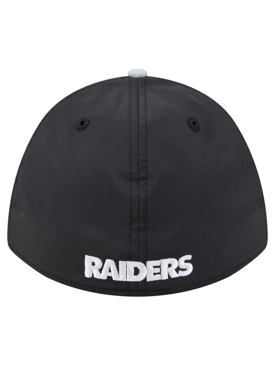 Кепка New Era Las Vegas Raiders Rope M-Crown A-Frame 39THIRTY Flex Hat — изображение 2 из 4, черный серебристый
