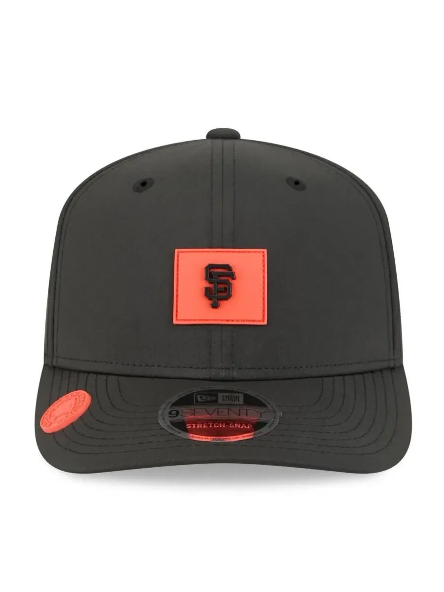 Кепка 9SEVENTY с полукруглым козырьком, с принтом San Francisco Giants 2026 Clubhouse New Era — изображение 2 из 5, черный