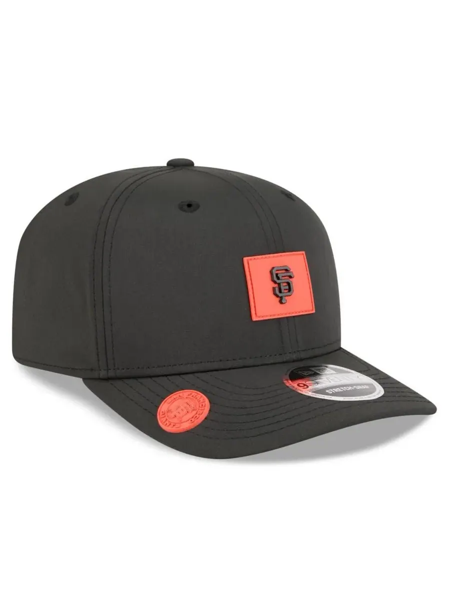 Кепка 9SEVENTY с полукруглым козырьком, с принтом San Francisco Giants 2026 Clubhouse New Era — изображение 3 из 5, черный