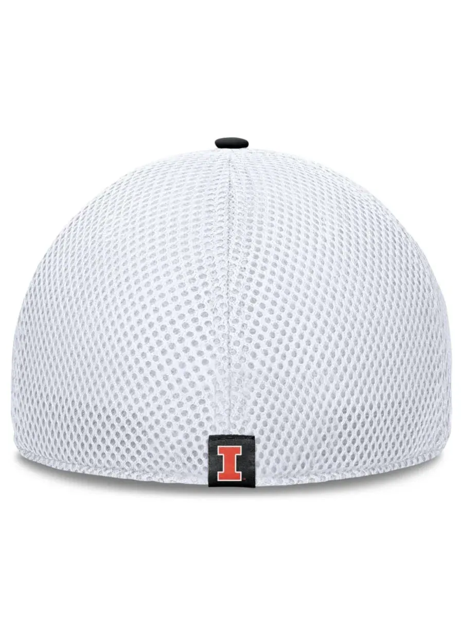 Кепка с вышитым логотипом Illinois Fighting Illini Fanatics — изображение 4 из 5, черный белый