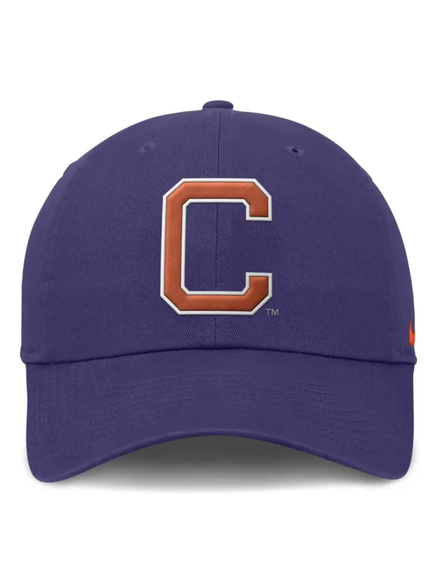 Кепка Nike Club с вышитым логотипом Clemson Tigers — изображение 2 из 4, фиолетовый
