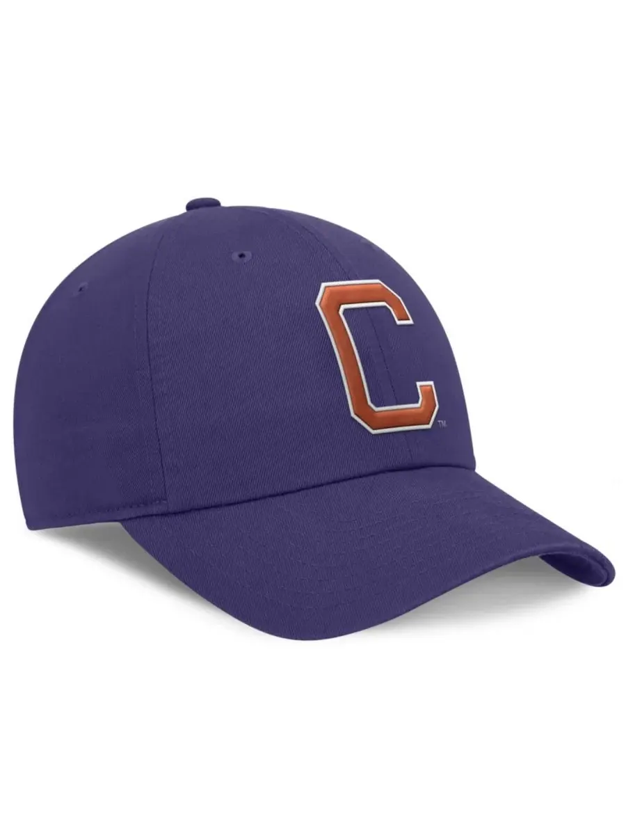 Кепка Nike Club с вышитым логотипом Clemson Tigers — изображение 3 из 4, фиолетовый