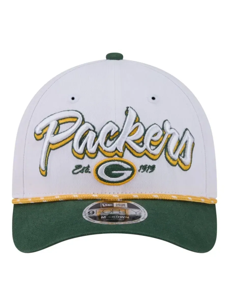 Кепка New Era Green Bay Packers Team Loyal A-Frame 9FORTY — изображение 2 из 5, белый