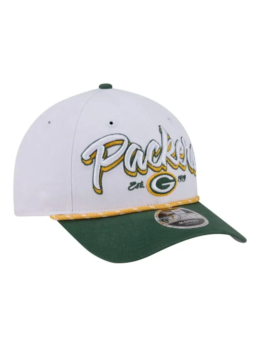 Кепка New Era Green Bay Packers Team Loyal A-Frame 9FORTY — изображение 3 из 5, белый