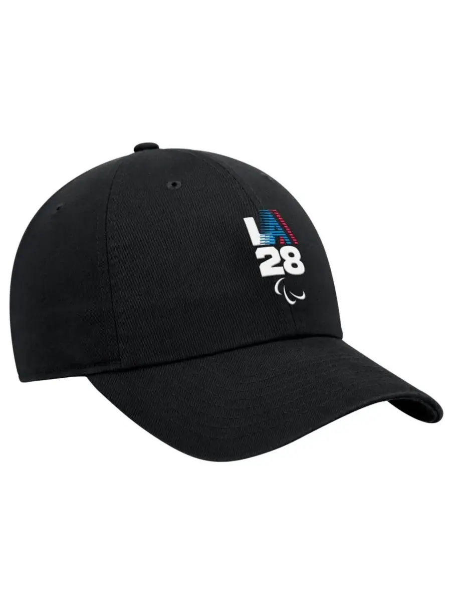 Бейсболка с вышивкой LA28 Summer Paralympics Retro Stripe Club Nike — изображение 2 из 3, черный