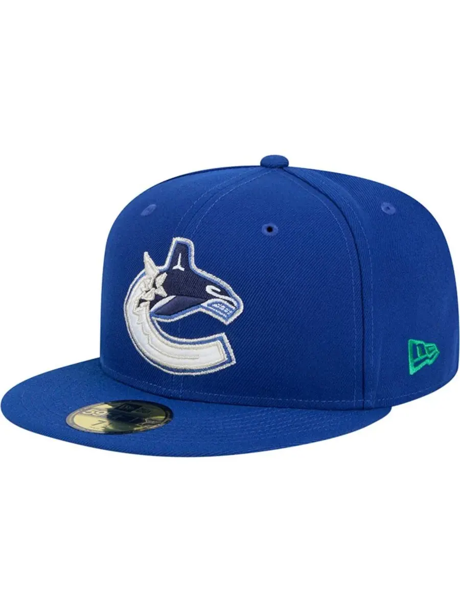 New Era Мужская синяя бейсболка Vancouver Canucks Core 59FIFTY