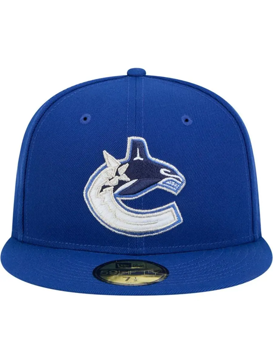 New Era Мужская синяя бейсболка Vancouver Canucks Core 59FIFTY — изображение 3 из 4, синий