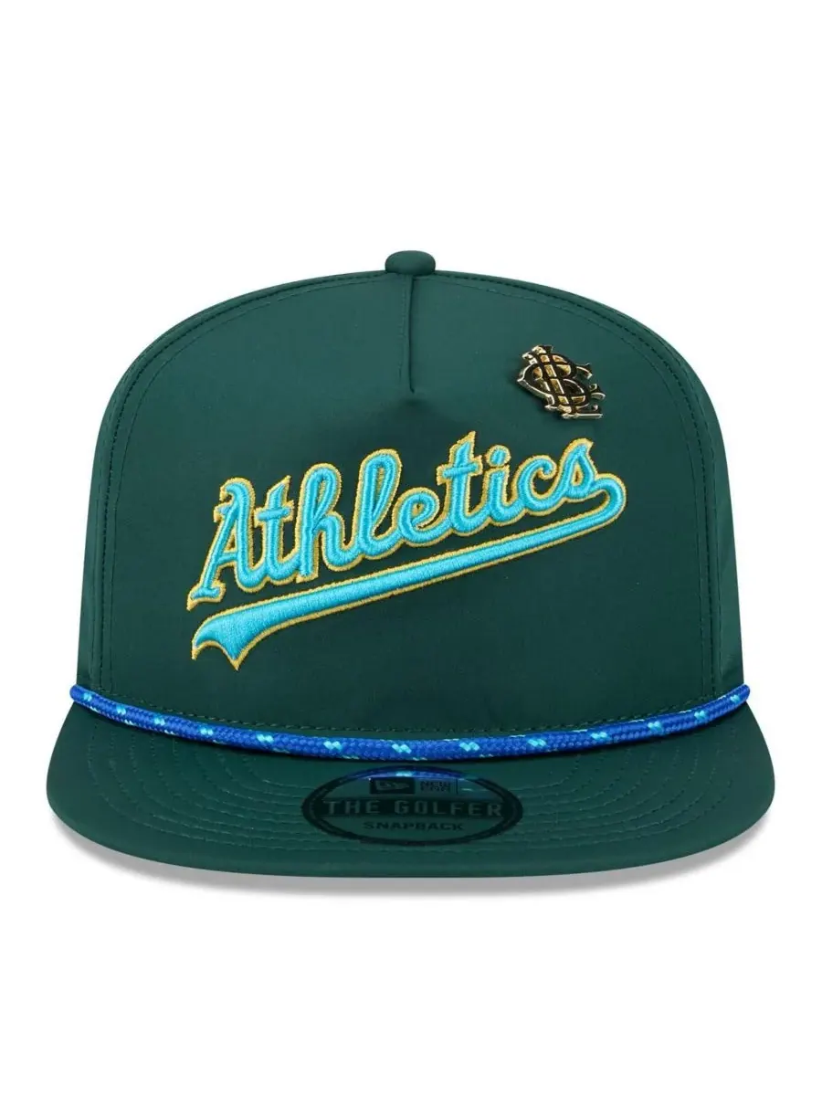 New Era Мужская зеленая спортивная кепка Green Athletics 2025 Big League Chew Golfer Snapback — изображение 2 из 4, зеленый