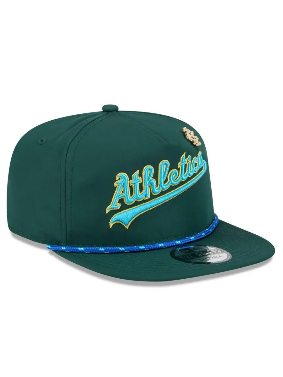 New Era Мужская зеленая спортивная кепка Green Athletics 2025 Big League Chew Golfer Snapback — изображение 3 из 4, зеленый