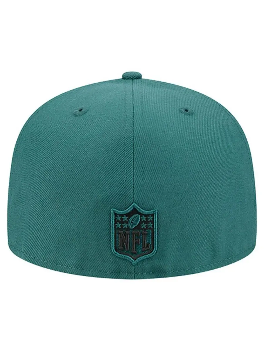 New Era Мужская кепка Philadelphia Eagles Tri-Hit 59FIFTY цвета «полуночно-зеленый» — изображение 2 из 3
