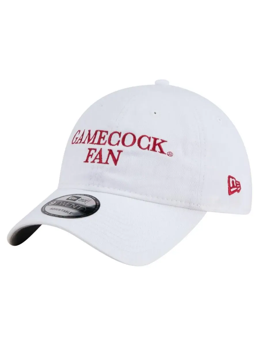 New Era Мужская белая регулируемая кепка South Carolina Gamecocks Fan 9TWENTY