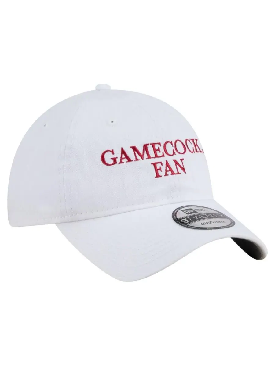 New Era Мужская белая регулируемая кепка South Carolina Gamecocks Fan 9TWENTY — изображение 3 из 5, белый
