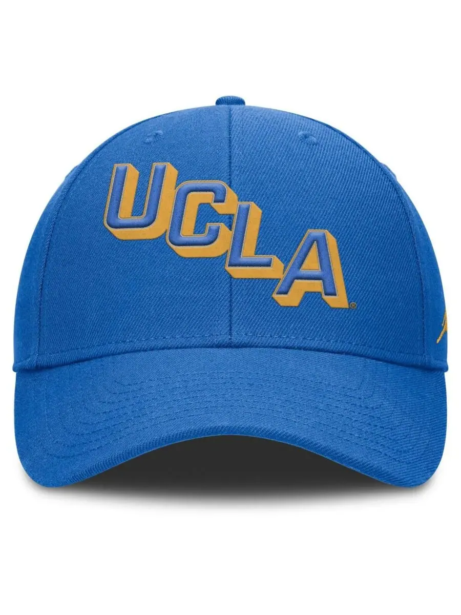 Jordan Мужская синяя регулируемая кепка UCLA Bruins Slanted Primetime Rise Performance — изображение 2 из 4, синий