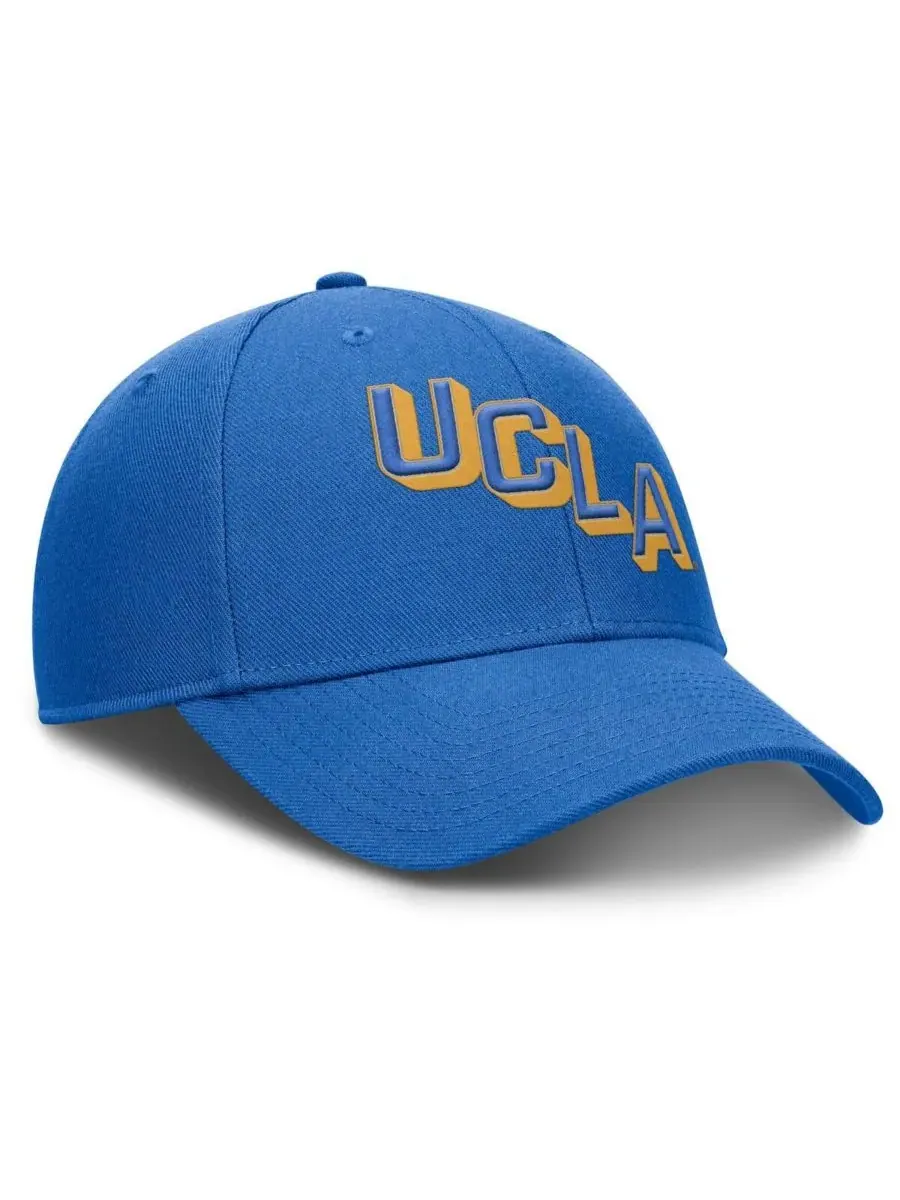 Jordan Мужская синяя регулируемая кепка UCLA Bruins Slanted Primetime Rise Performance — изображение 3 из 4, синий