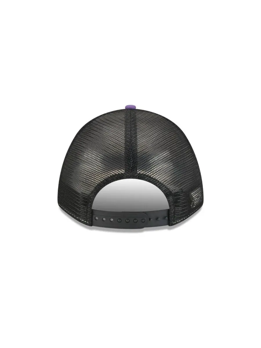 New Era Мужская фиолетовая регулируемая бейсболка Baltimore Ravens Linear A-Frame 9FORTY — изображение 2 из 5, фиолетовый