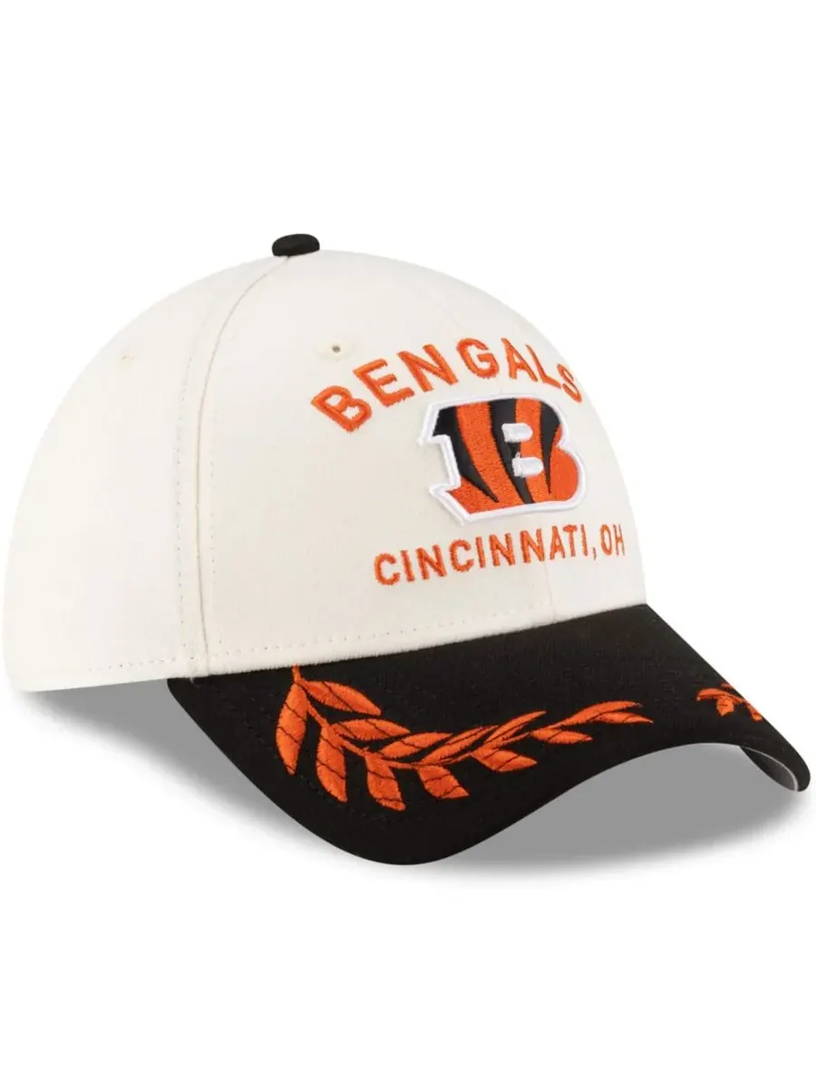 New Era Мужская кепка Cincinnati Bengals 39THIRTY Flex кремового/черного цвета с символикой драфта — изображение 5 из 5