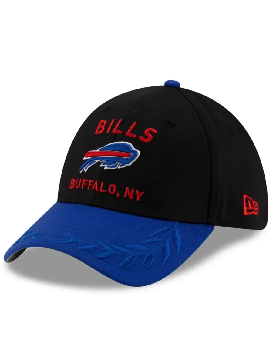 New Era Мужская кепка Black/Royal Buffalo Bills 2025 NFL Draft 39THIRTY Flex Hat