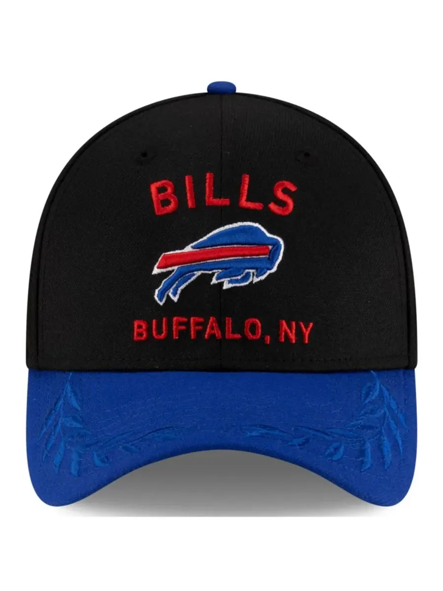New Era Мужская кепка Black/Royal Buffalo Bills 2025 NFL Draft 39THIRTY Flex Hat — изображение 4 из 5, черный