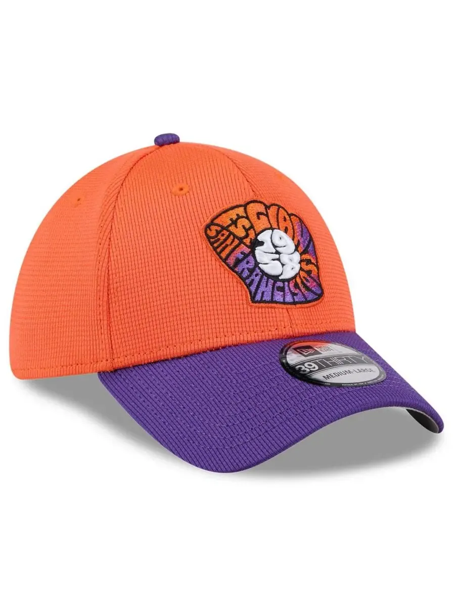 New Era Мужская оранжево-фиолетовая бейсболка San Francisco Giants 2025 City Connect Batting — изображение 3 из 4