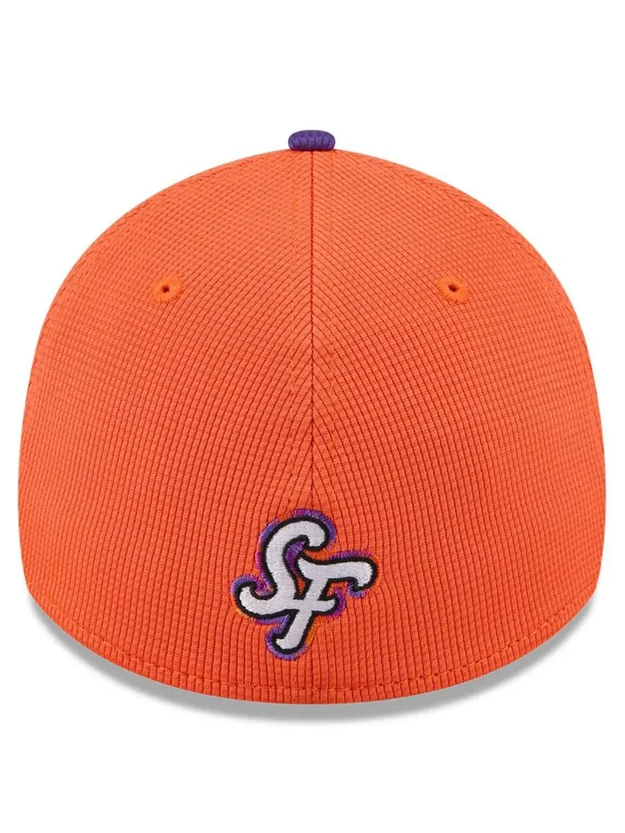New Era Мужская оранжево-фиолетовая бейсболка San Francisco Giants 2025 City Connect Batting — изображение 4 из 4