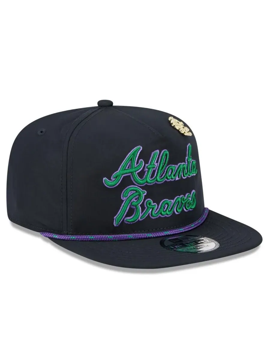New Era Мужская темно-синяя бейсболка Atlanta Braves 2025 Big League Chew Golfer Snapback — изображение 3 из 5, темно-синий
