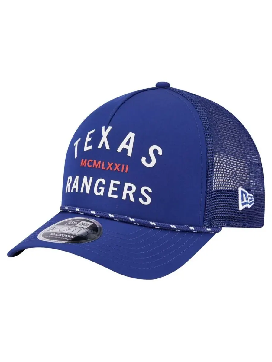 Мужская минималистичная регулируемая кепка 9FORTY A-Frame с символикой команды Royal Texas Rangers