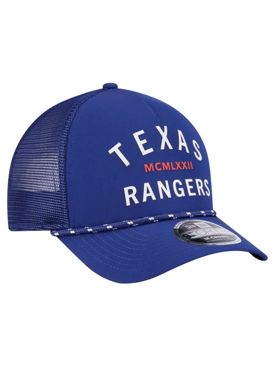 Мужская минималистичная регулируемая кепка 9FORTY A-Frame с символикой команды Royal Texas Rangers — изображение 3 из 4