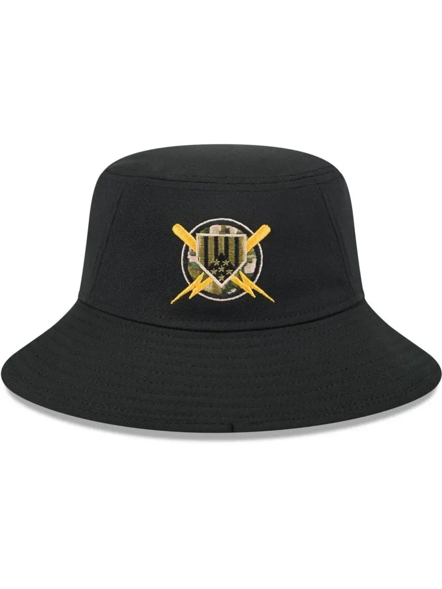 New Era Мужская черная спортивная панама Black Athletics ко Дню вооруженных сил 2024 года — изображение 4 из 4, черный
