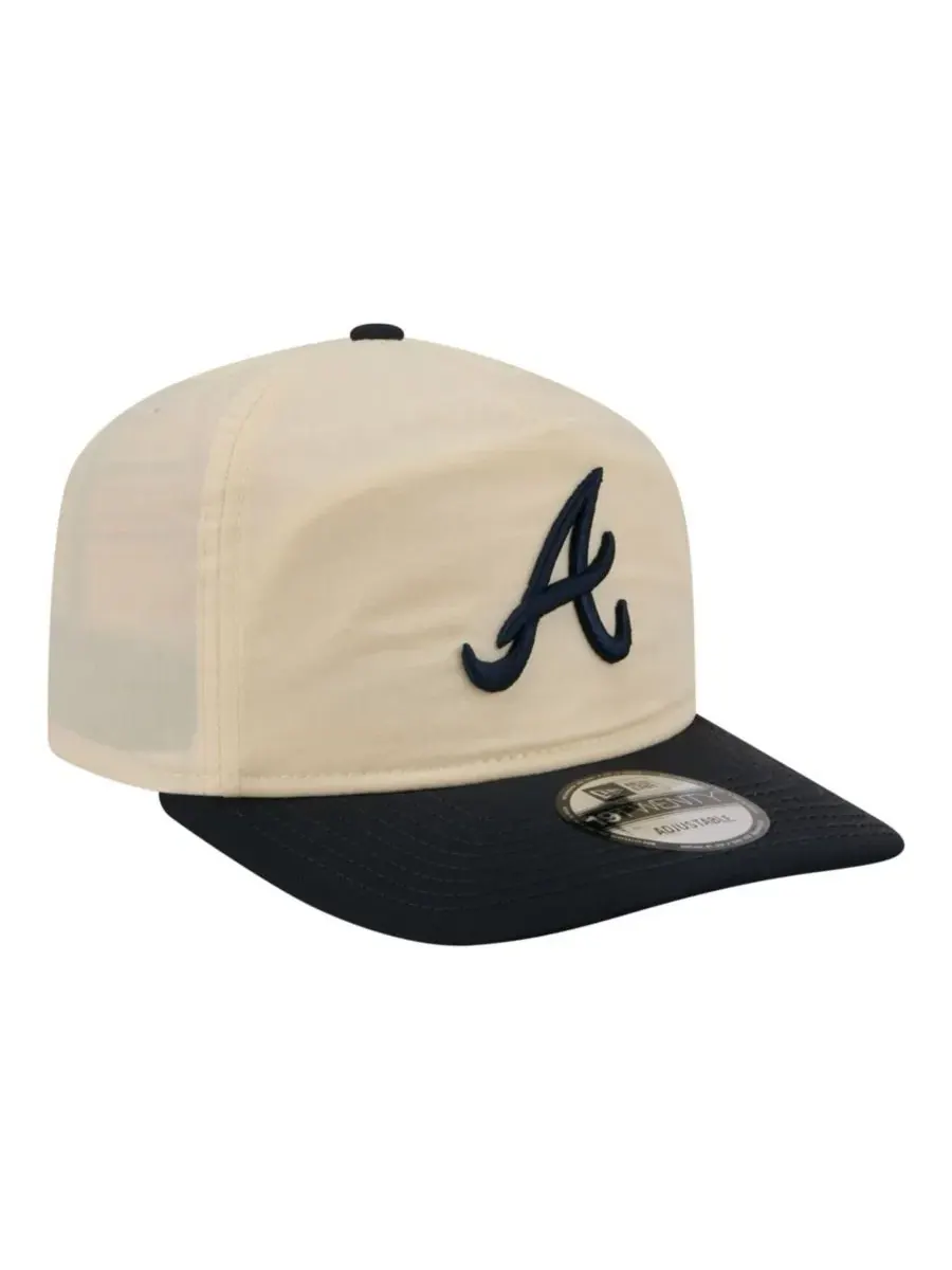 Бейсболка New Era с вышитым логотипом, Atlanta Braves Everyday 19TWENTY — изображение 4 из 5, кремовый темно-синий