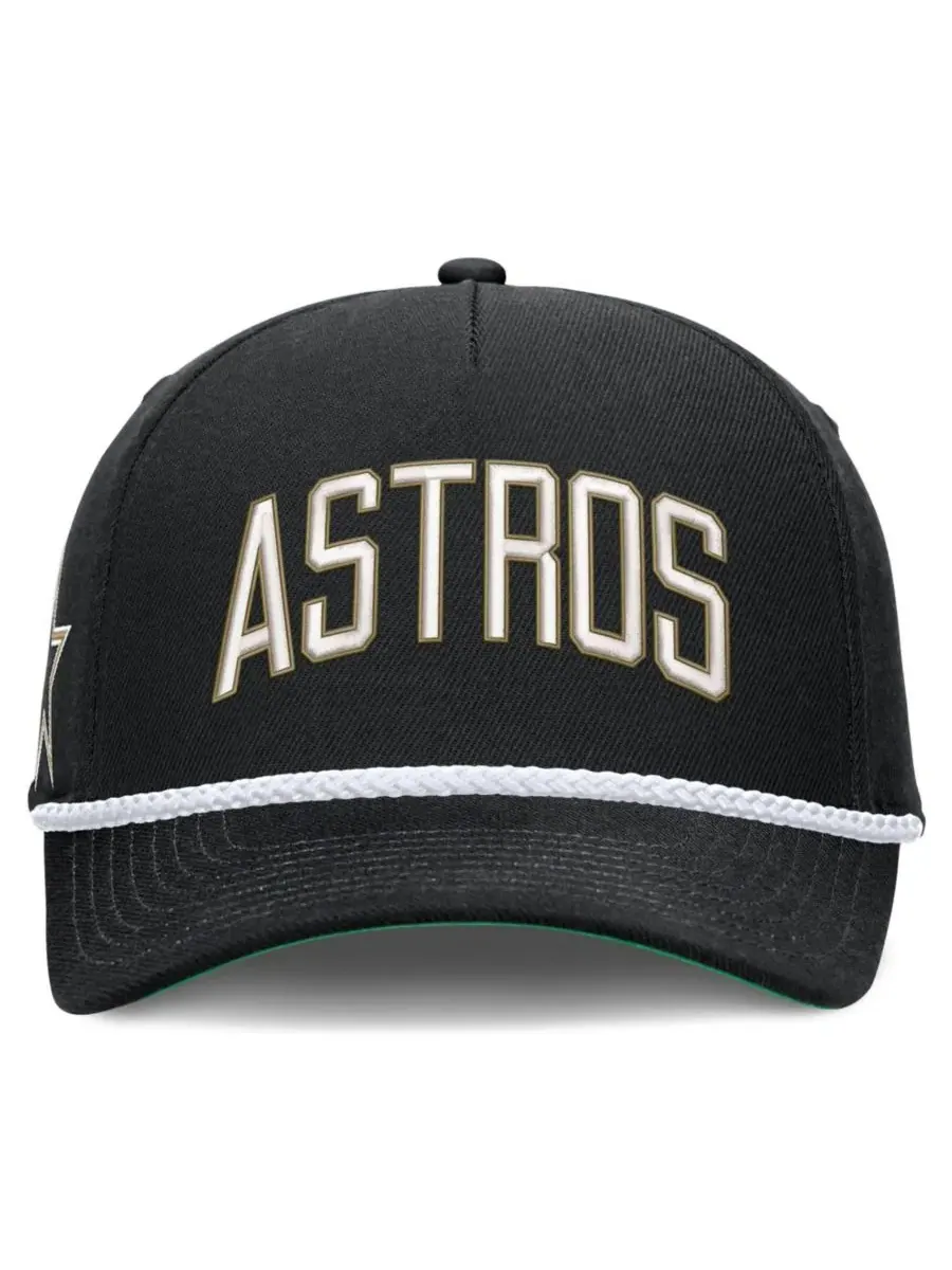 Кепка Nike с вышивкой Houston Astros, Cooperstown Collection Rise — изображение 2 из 5, черный зеленый