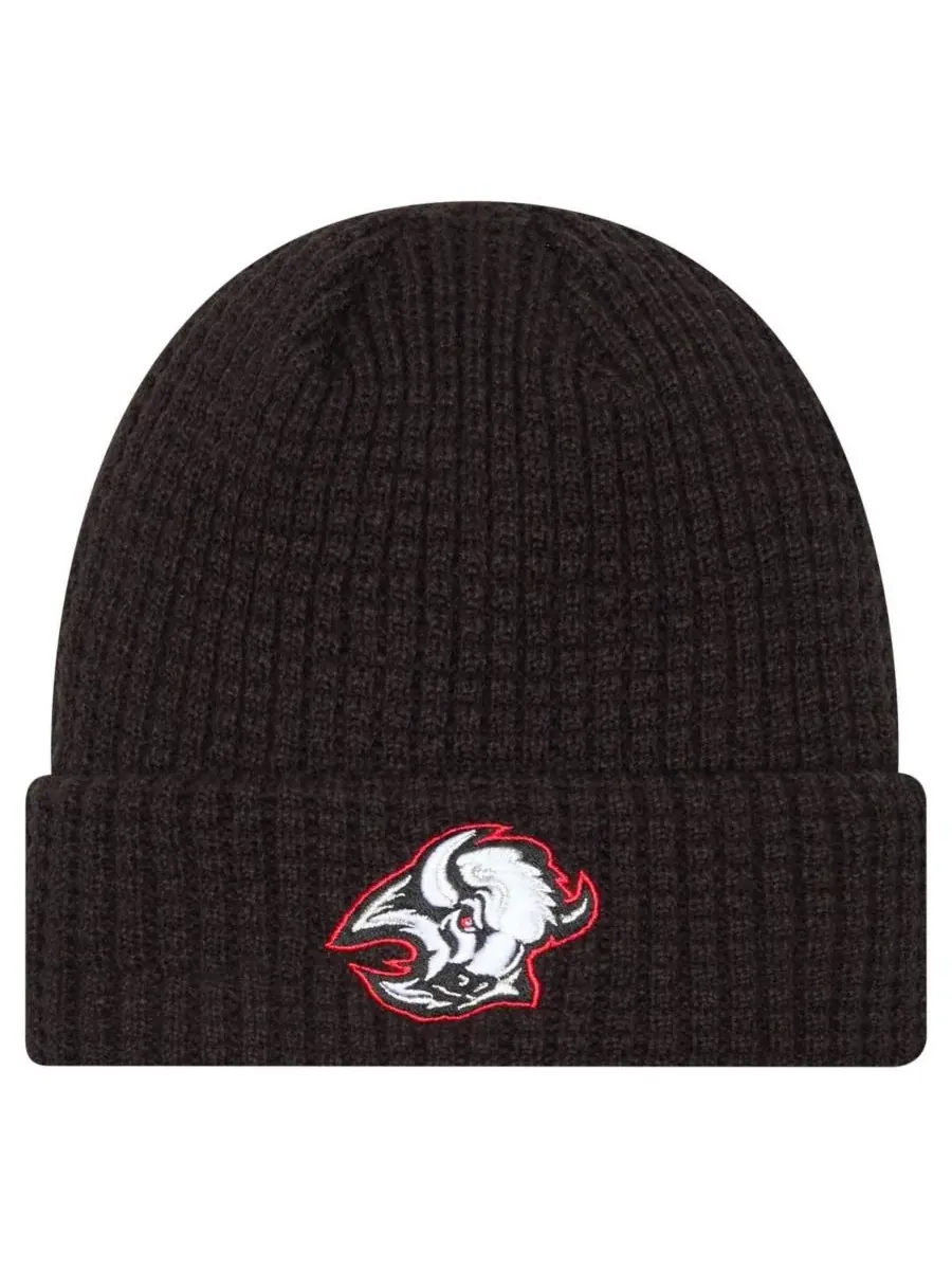 Шапка с отворотом Waffle Cuffed Knit Hat New Era