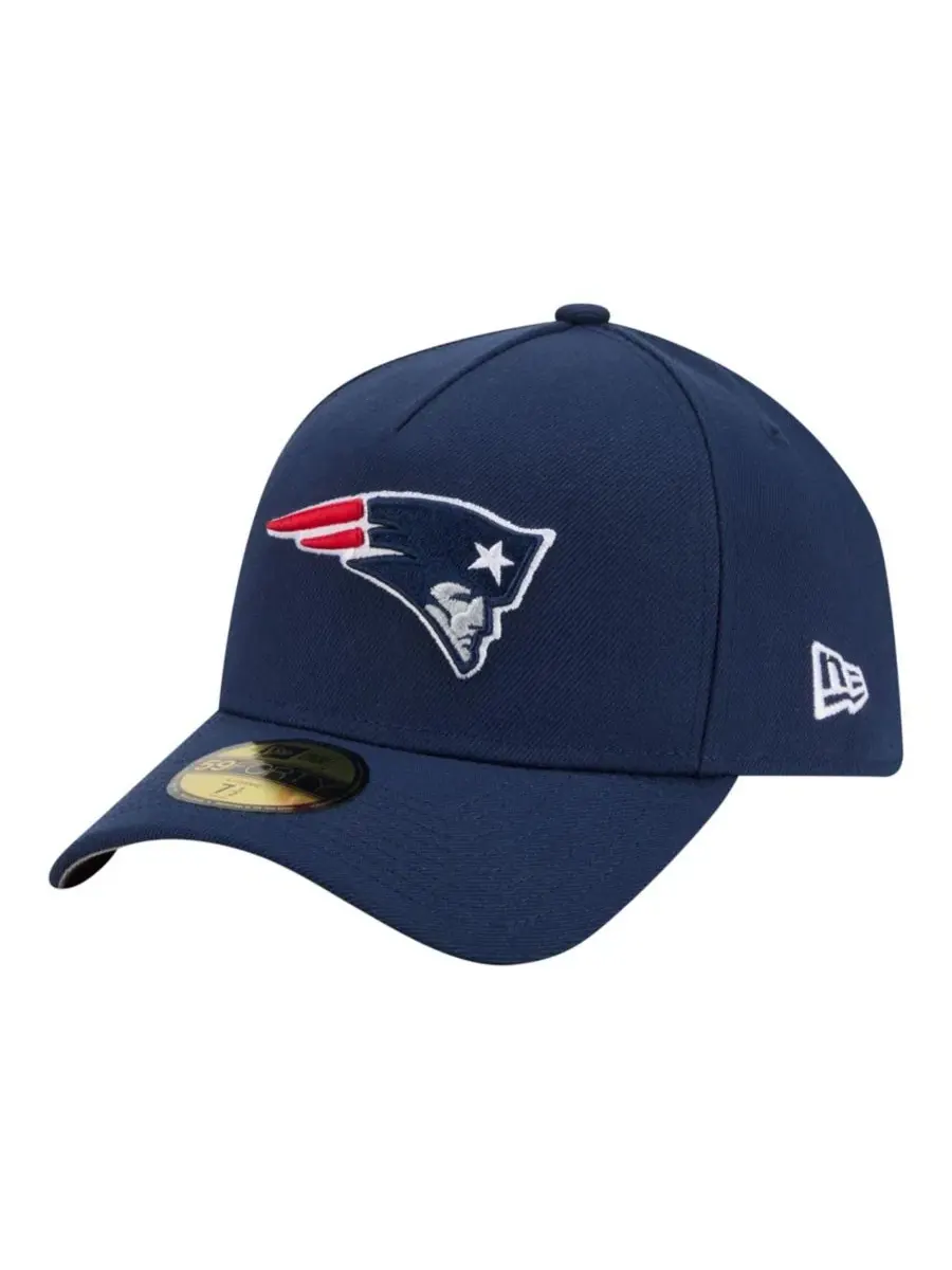 Кепка с козырьком New Era New England Patriots A-Frame 59FORTY — изображение 4 из 5, темно-синий
