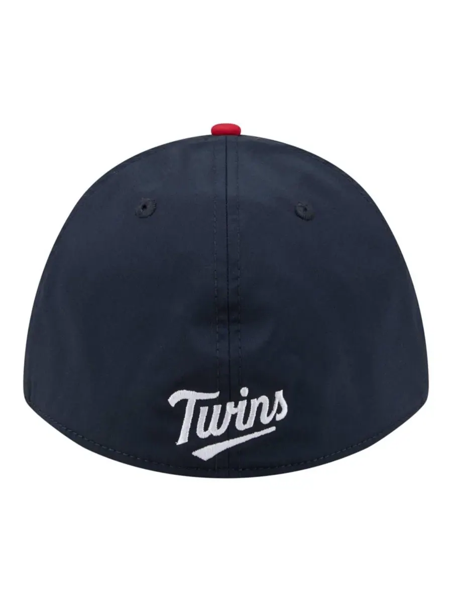 Кепка с изогнутым козырьком M-Crown A-Frame 39THIRTY Flex Hat New Era — изображение 4 из 5, темно-синий красный