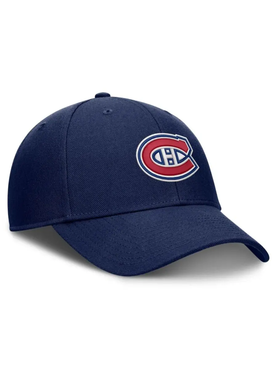 Кепка с вышивкой логотипа Montreal Canadiens Fanatics — изображение 3 из 4, темно-синий