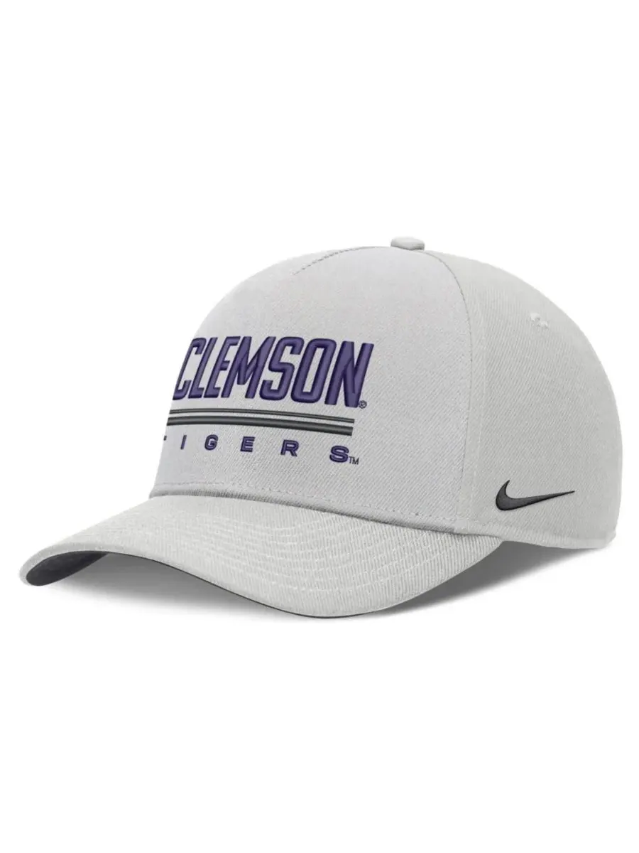 Бейсболка Nike Clemson Tigers 2026 Sideline Dri-FIT Rise Adjustable
