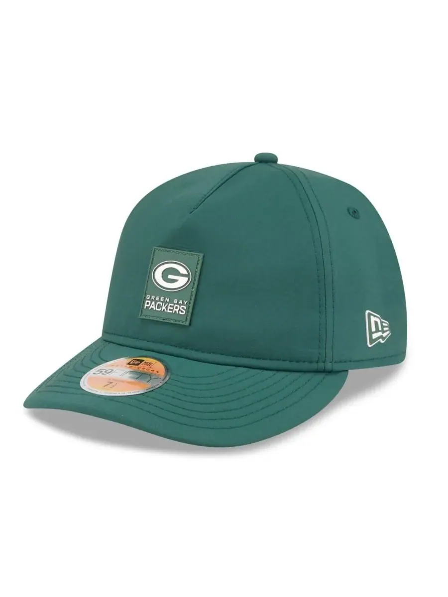 New Era Мужская зеленая кепка Green Bay Packers 2025 Sideline Retro Crown 59FIFTY Fitted Hat