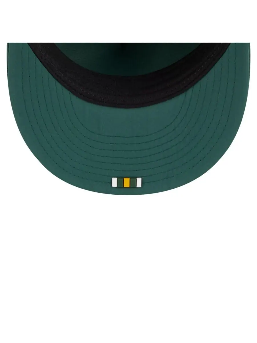 New Era Мужская зеленая кепка Green Bay Packers 2025 Sideline Retro Crown 59FIFTY Fitted Hat — изображение 3 из 5, зеленый