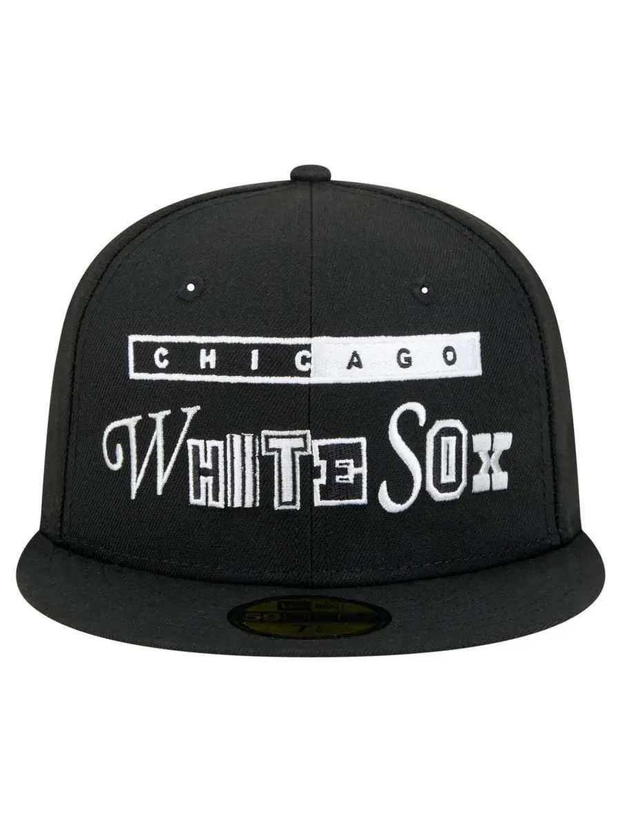 New Era Мужская черная бейсболка Chicago White Sox Ransom 59FIFTY — изображение 5 из 5, черный