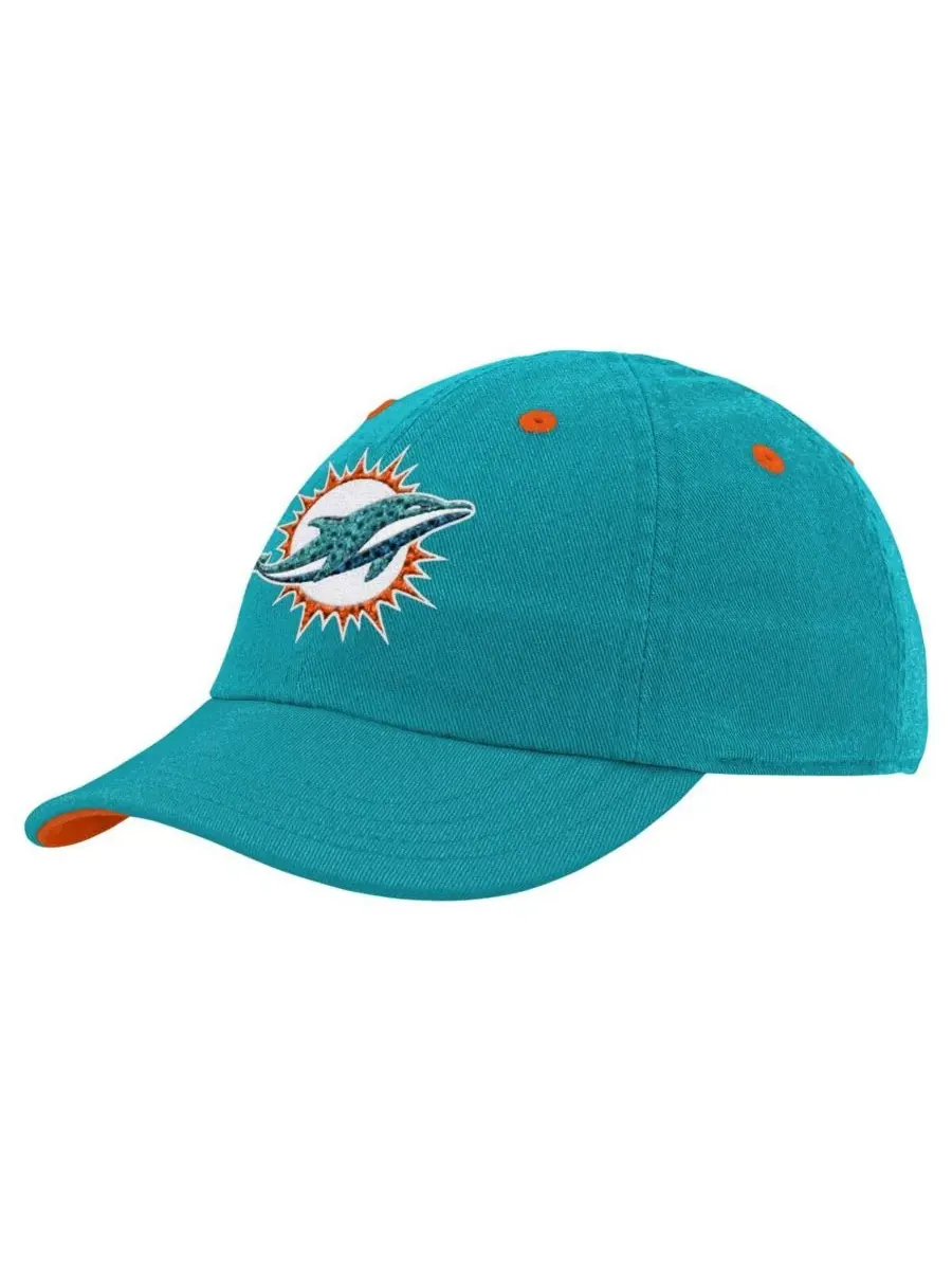 Детская шапка Aqua Miami Dolphins Team Slouch Flex Hat для мальчиков и девочек Outerstuff
