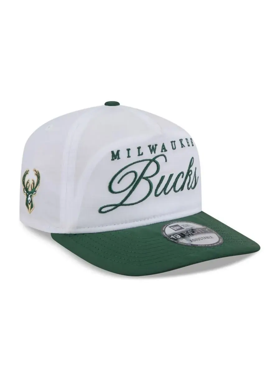 New Era Мужская кепка Milwaukee Bucks 2025 NBA Draft On-Stage из нейлона, размер 19TWENTY