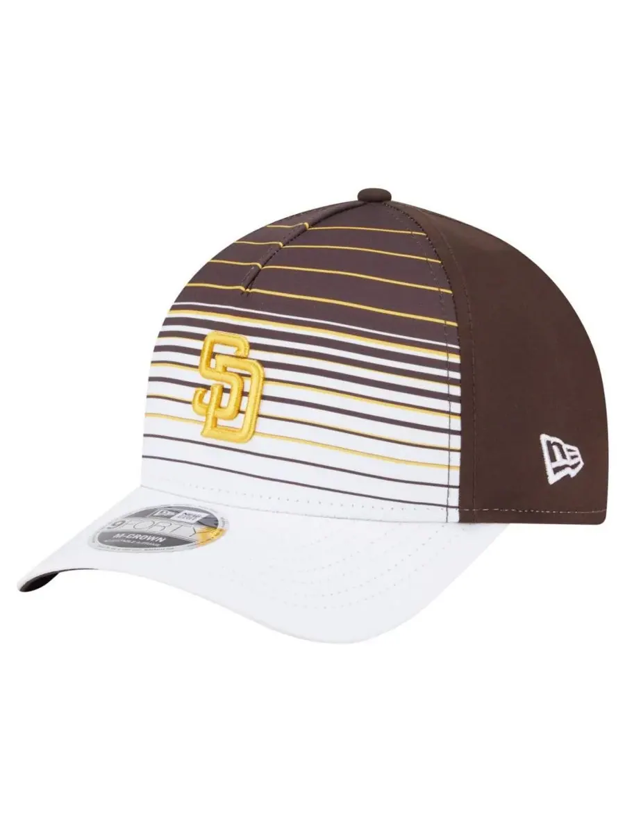 New Era Мужская коричневая кепка San Diego Padres Gradient 9FORTY с регулируемой высотой тульи