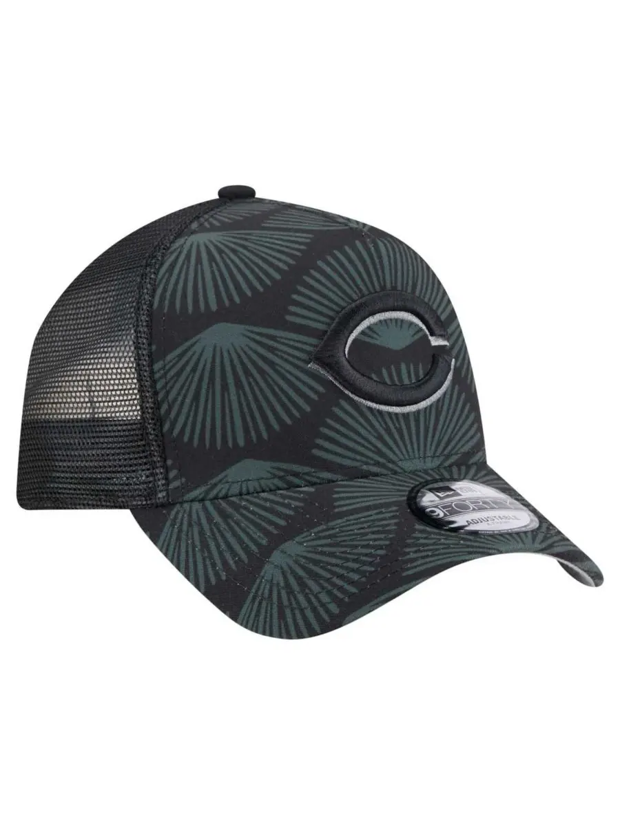 New Era Мужская черная регулируемая бейсболка Cincinnati Reds 9FORTY A-Frame Trucker — изображение 2 из 4, черный